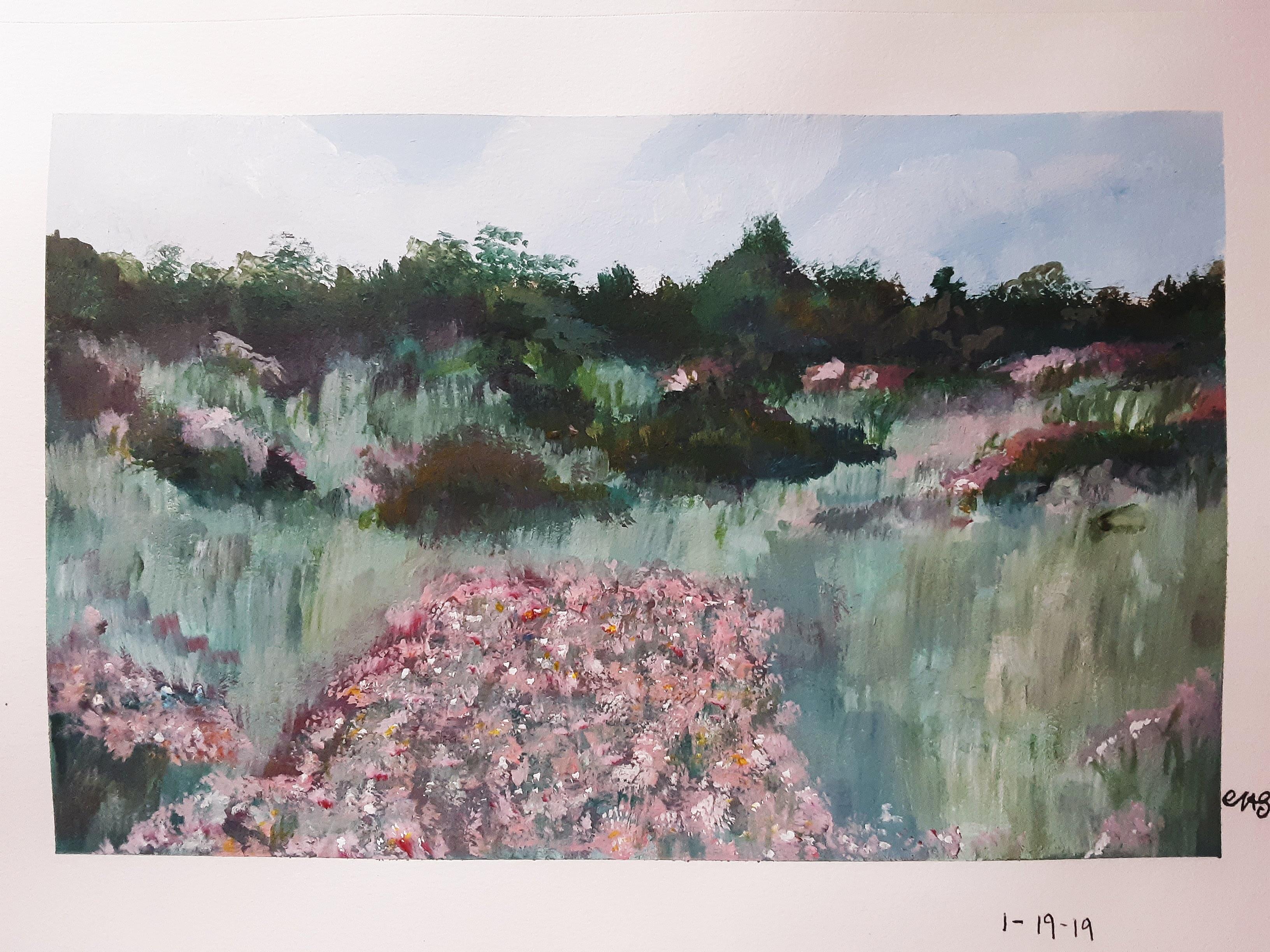 Field of Flowers - Inspired by Monet